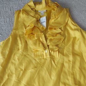 J.crew gold colour blouse